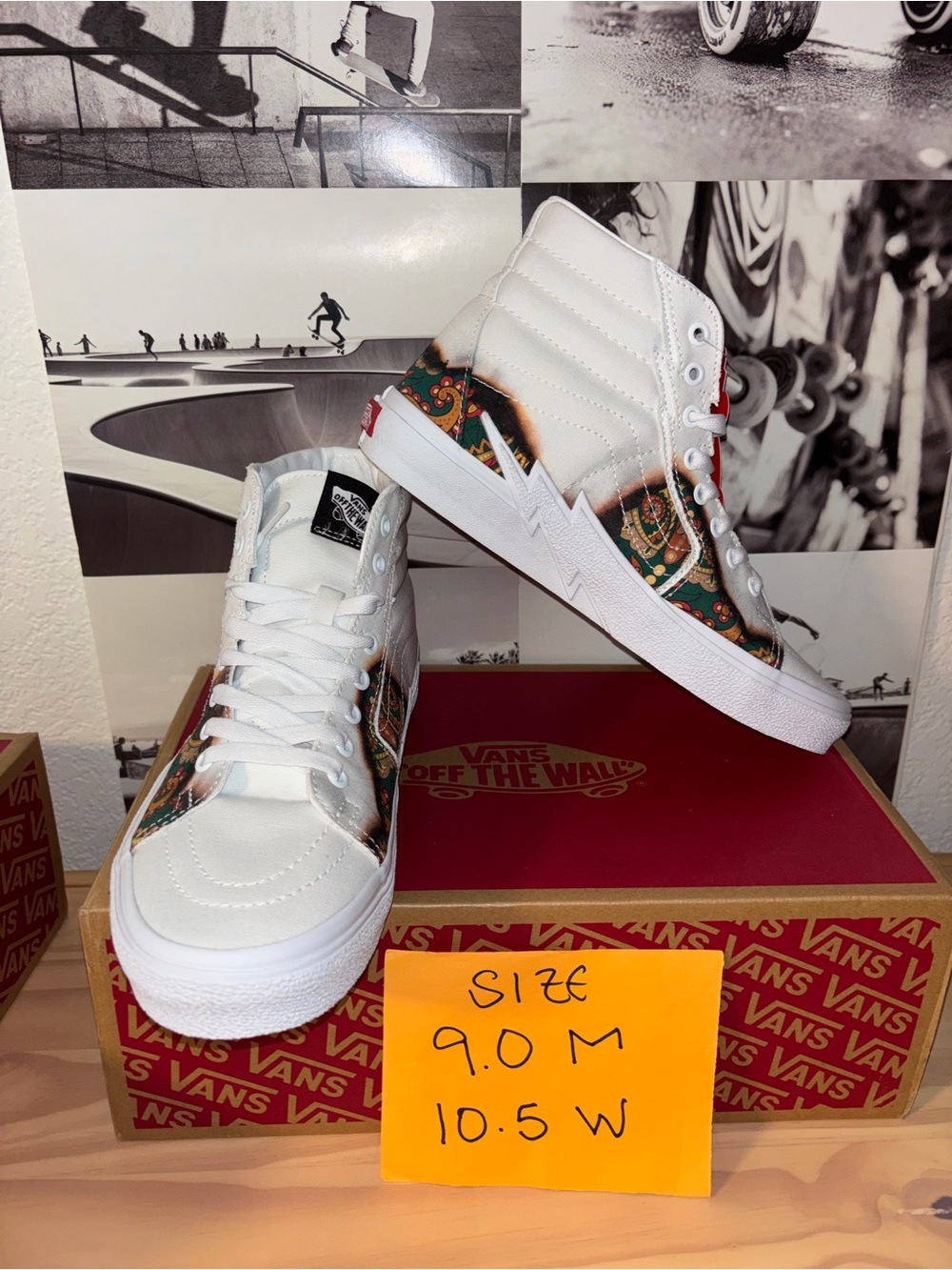 Vans Sk8-Hi Bolt sz 9.0 Men 10.5 Woman